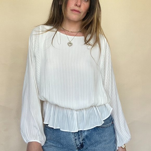 1. State Tops - 1. STATE STRIPE DOLMAIN BLOUSE